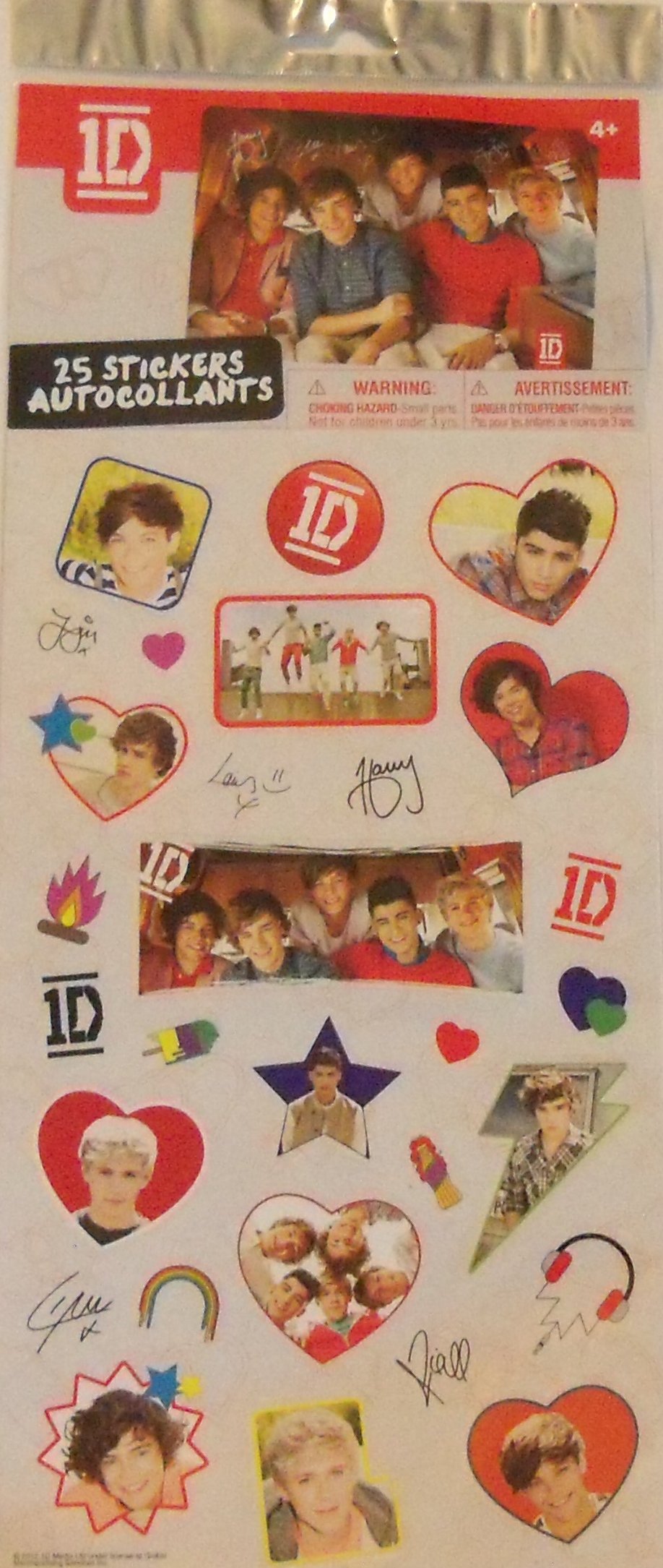 ワンダイレクション　コレクション 1 Direction Merch (1D) Panini 2013 Sticker Collection - Full